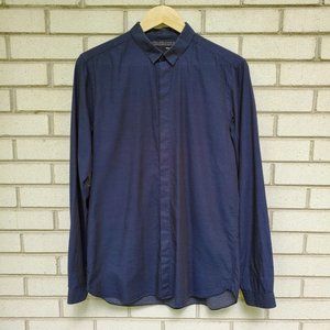 The Kooples navy button up shirt Medium Fitted